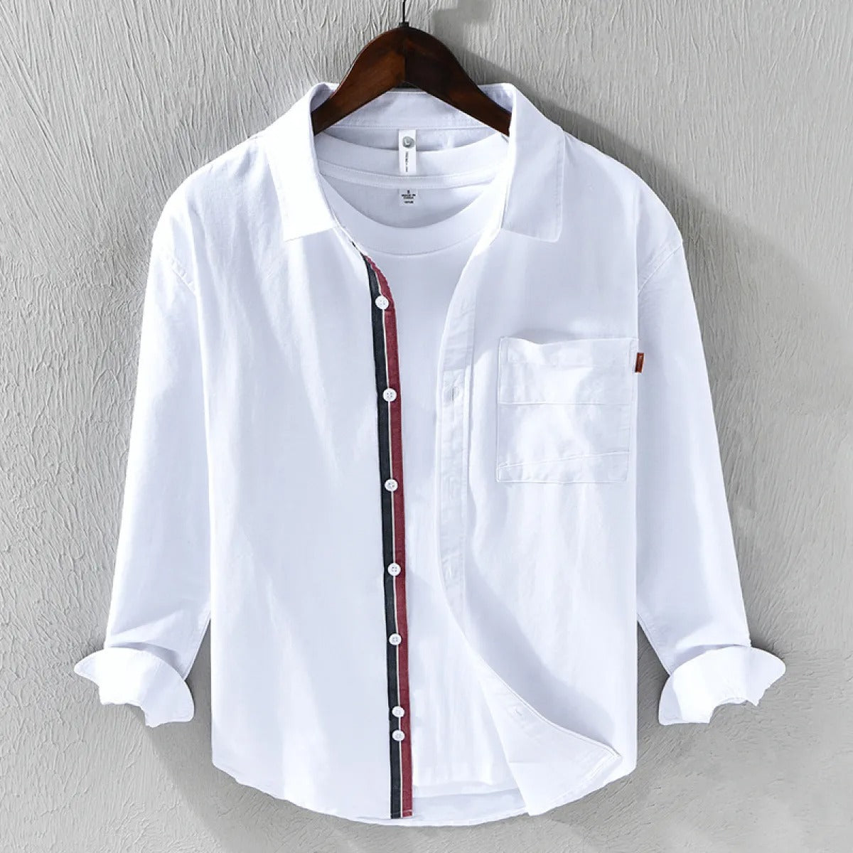 Camisa para hombre de algodón oxford estilo casual - Mateo