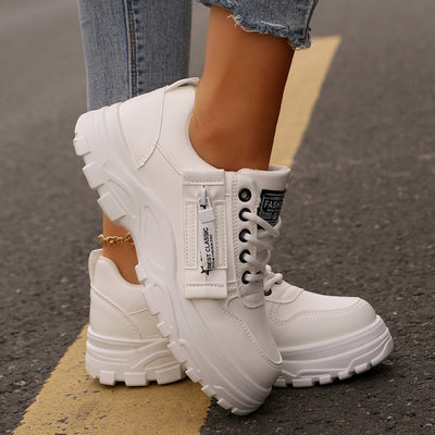 Zapatillas para mujer de suela gruesa estilo urbano con cierre lateral - Camila
