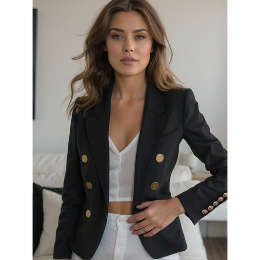 Vanessa - Elegante blazer de algodón de lujo para mujer