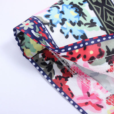 Natascha - Blazer boho de satén con un precioso estampado floral