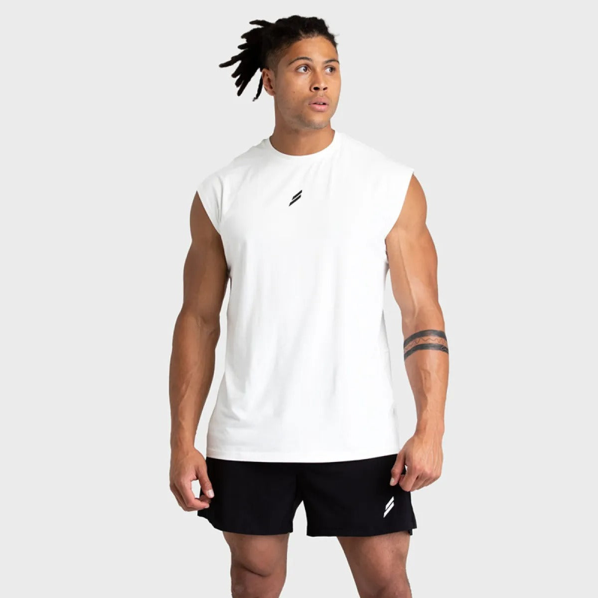 Camiseta sin mangas hombre algodón transpirable estilo deportivo - Thiago