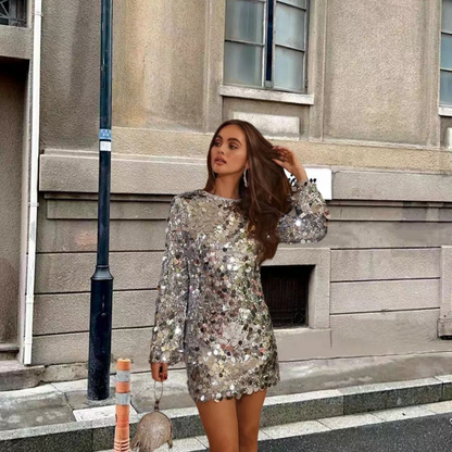 Michelle - La irresistible colección de vestidos de lentejuelas 2025 para mujer