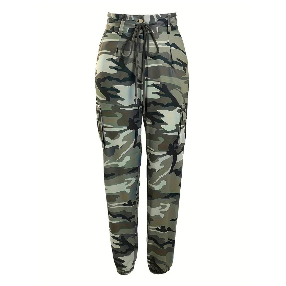 Jennifer - Pantalones de camuflaje ultra elásticos