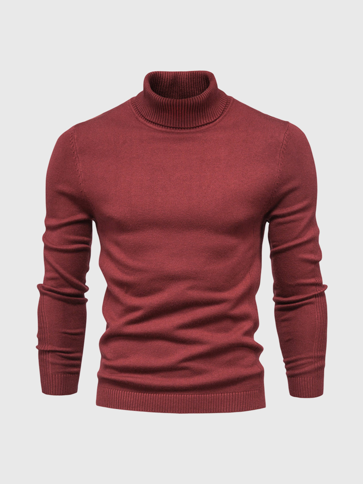 Jersey de cuello alto para hombre, lavable