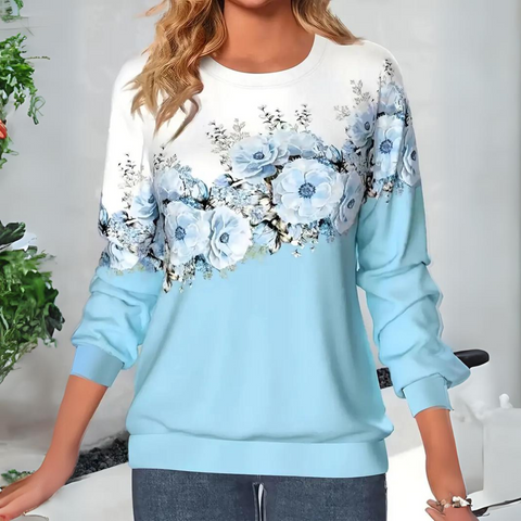 Tialda - Elegante jersey de mujer con estampado floral