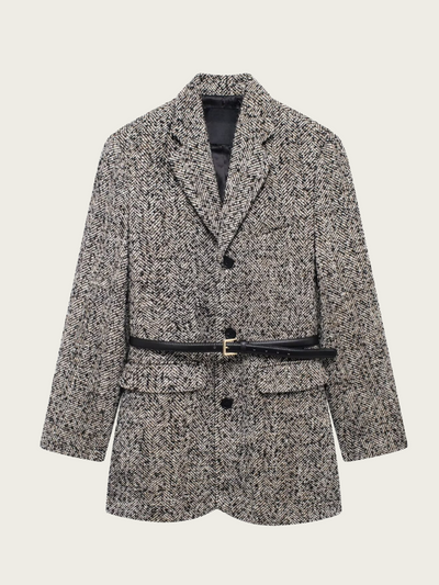 Blazer sastre de mujer con textura espigada - Helena