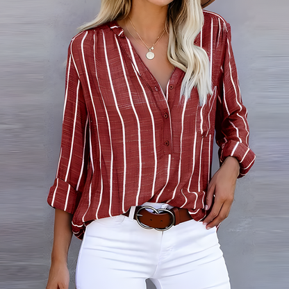 Jantien - Trendy Blusa de rayas para mujer