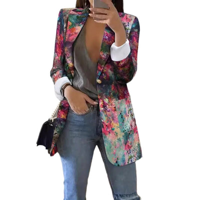 Monita - Colorido traje de ocio de estilo americano