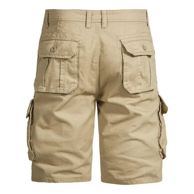Pantalones cortos hombre bolsillos cargo algodón casual - Jason