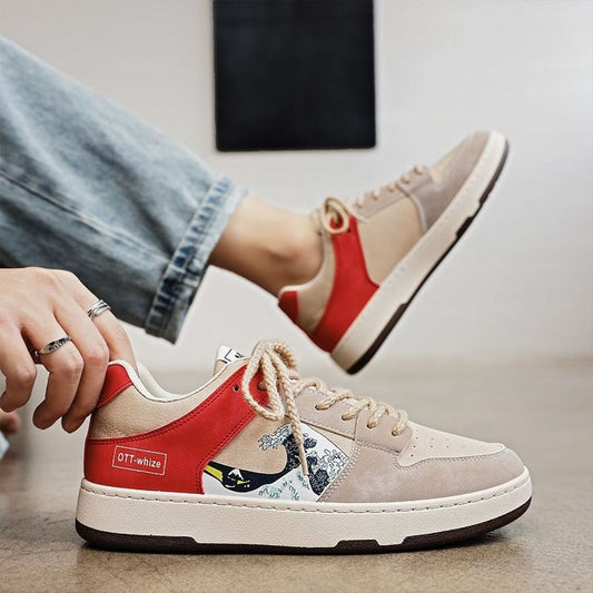 Zapatillas para hombre con diseño multicolor con estampado gráfico - Enzo