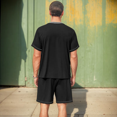 Conjunto casual hombre algodón ligero cuello en V - Marcos