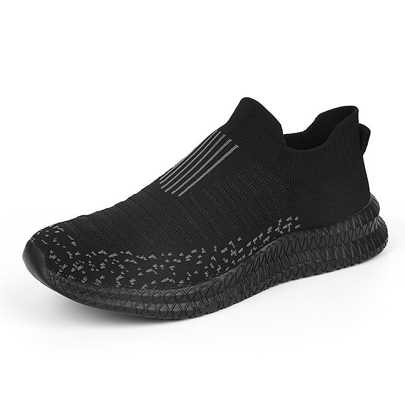 Zapatillas deportivas hombre tejido antideslizante azul grafito moderno - Dorian