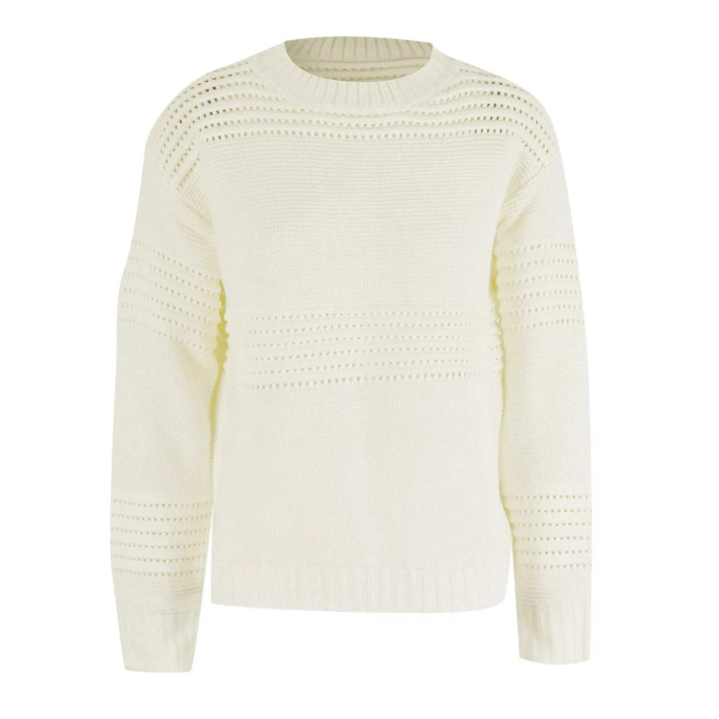 Johana - Jersey de punto abierto con mangas largas