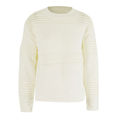 Johana - Jersey de punto abierto con mangas largas