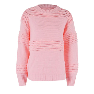 Johana - Jersey de punto abierto con mangas largas