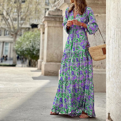 Maxi Vestido de Paisley Bohemio Amara