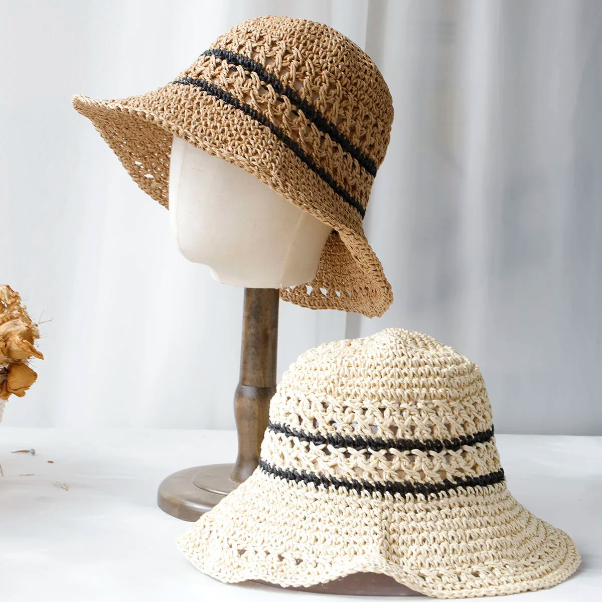 Tejido de moda sombreros de verano perfecto