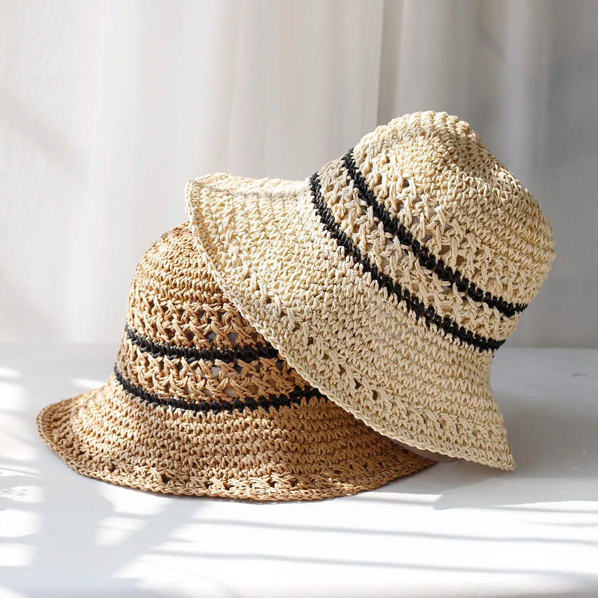 Tejido de moda sombreros de verano perfecto