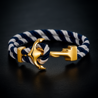 Pulsera de ancla con cuerda