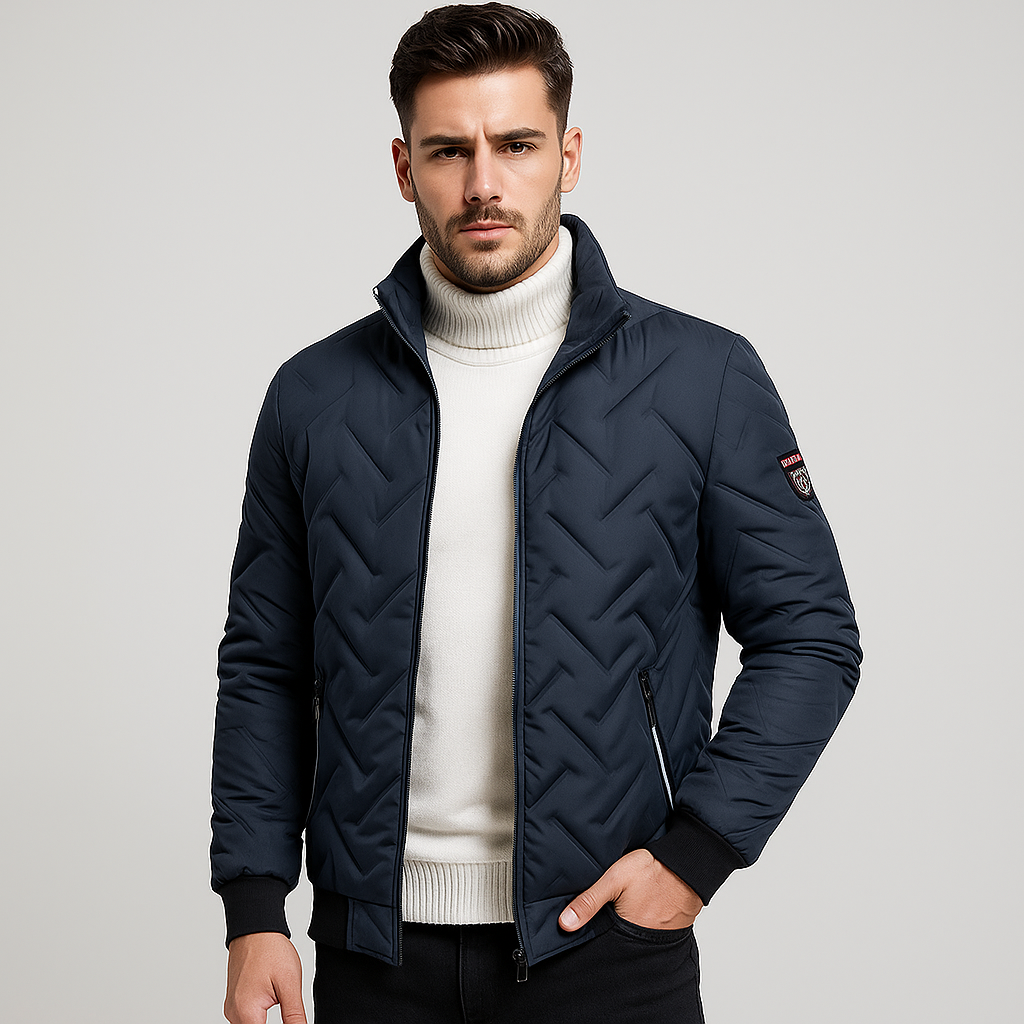 Chaqueta acolchada de hombre con cremallera - Franco