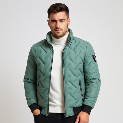 Chaqueta acolchada de hombre con cremallera - Franco