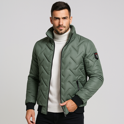 Chaqueta acolchada de hombre con cremallera - Franco