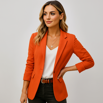 Blazer de mujer entallado elegante de un boton - Berenice