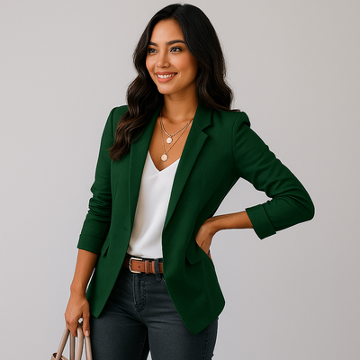Blazer de mujer entallado elegante de un boton - Berenice