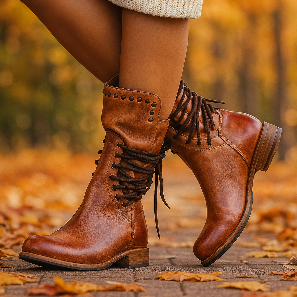 Botas mujer con cordones y detalles metálicos - Dakota