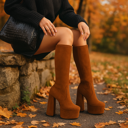 Botas altas para mujer con plataforma - Sorenne