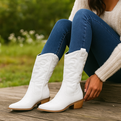 Botas altas para mujer estilo cowboy - Valeska