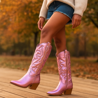 Botas altas para mujer estilo cowboy - Valeska