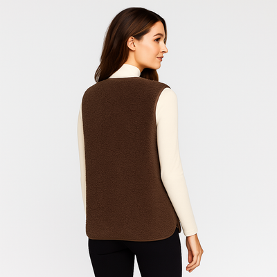 Chaleco afelpado para mujer estilo casual - Aimar