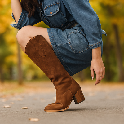 Botas altas para mujer western sofisticadas - Adela