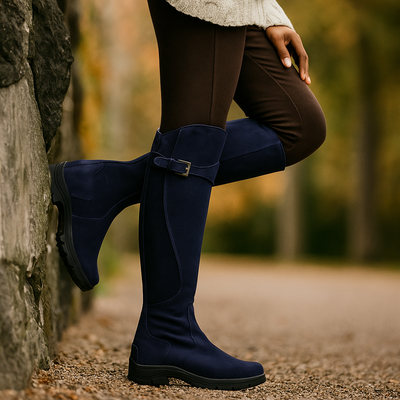 Botas altas mujer con hebilla lateral y suela robusta - Madison