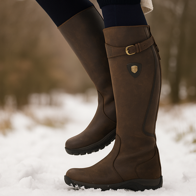 Botas altas mujer estilo ecuestre con suela resistente - Alba