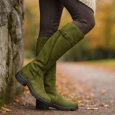 Botas altas mujer estilo ecuestre con suela resistente - Alba