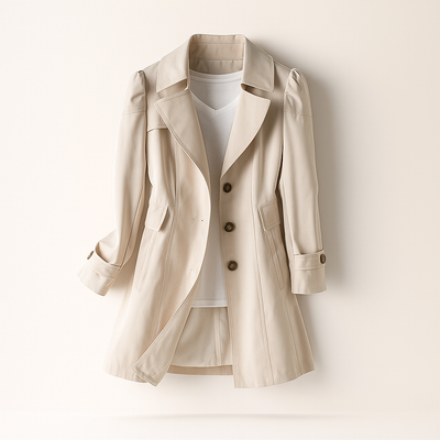 Abrigo mujer trench clasico corte elegante - Larissa