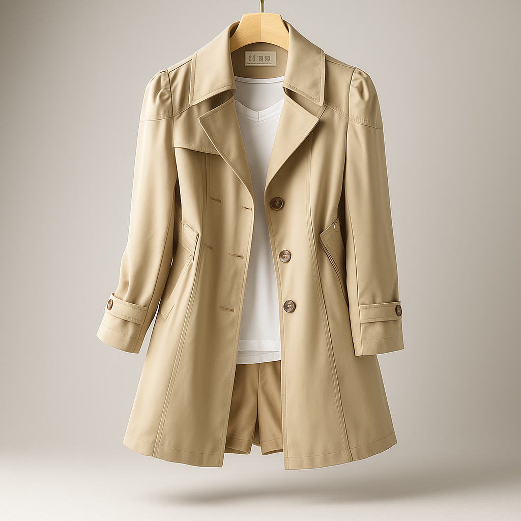 Abrigo mujer trench clasico corte elegante - Larissa
