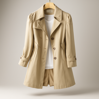 Abrigo mujer trench clasico corte elegante - Larissa