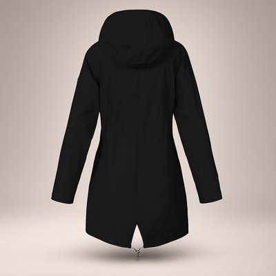 Abrigo mujer impermeable ligero con capucha ajustable - Jade