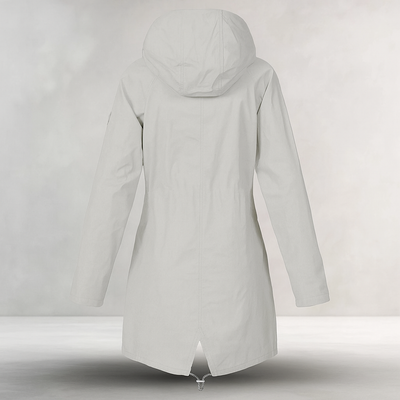 Abrigo mujer impermeable ligero con capucha ajustable - Jade