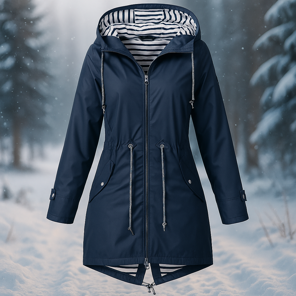 Chaqueta mujer impermeable con capucha ajustable - Nerea