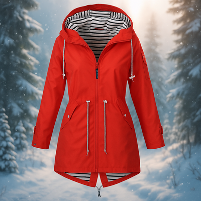 Chaqueta mujer impermeable con capucha ajustable - Nerea