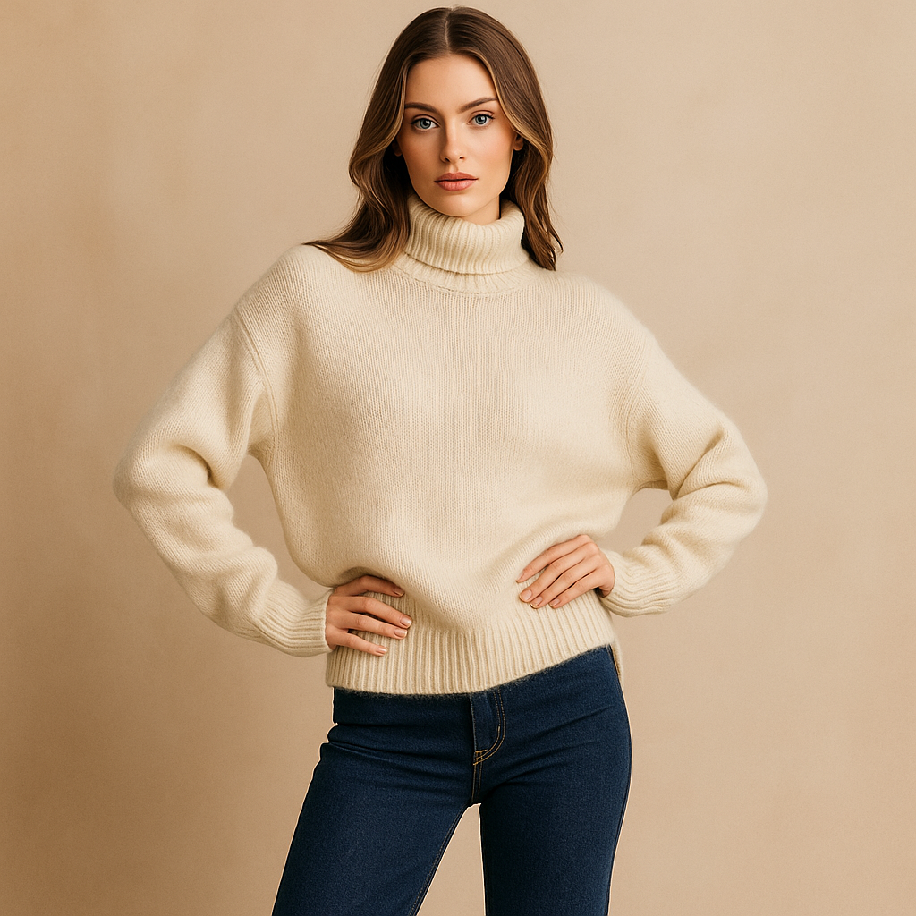 Sueter de mujer cuello alto oversized - Gwen