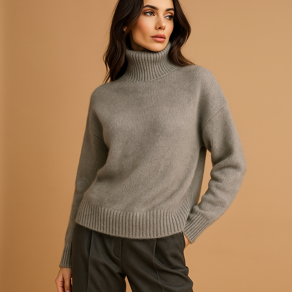 Sueter de mujer cuello alto oversized - Gwen