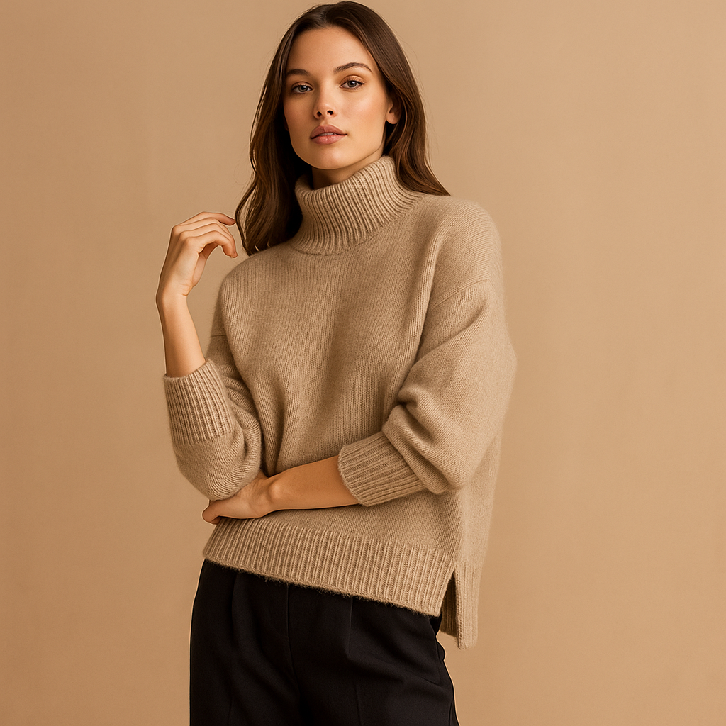 Sueter de mujer cuello alto oversized - Gwen