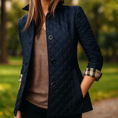 Chaqueta mujer acolchada ligera con botones frontales - Milika
