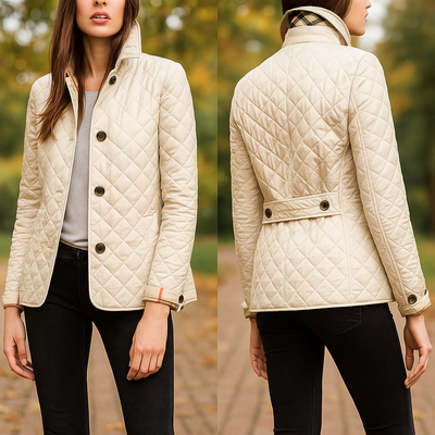 Chaqueta mujer acolchada ligera con botones frontales - Milika