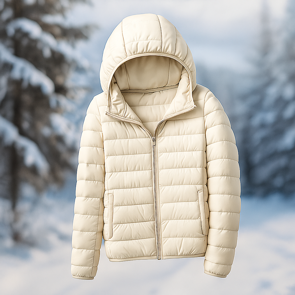 Chaqueta ligera acolchada con capucha versatil - Nora